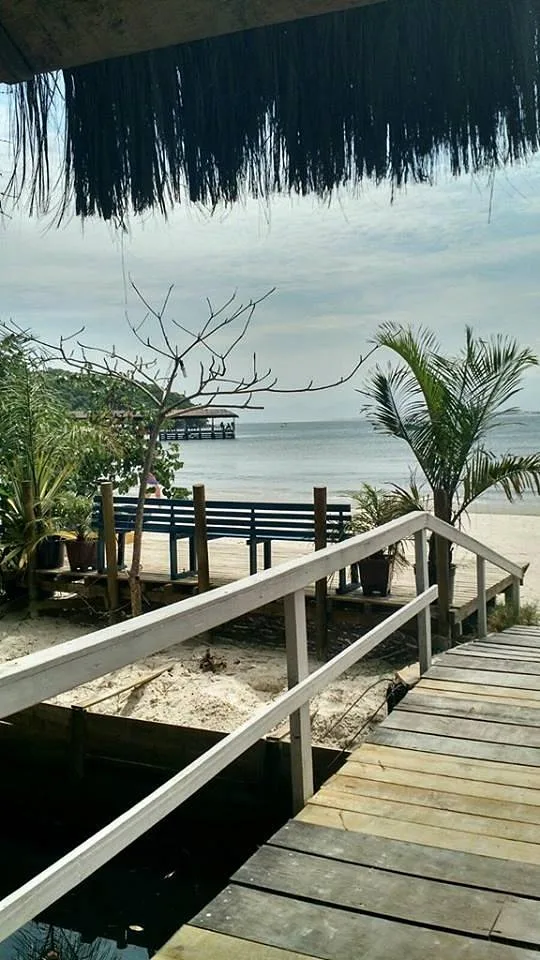Vista da Pousada e Camping Tubarão