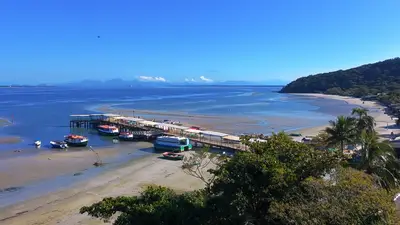 Sequência é de fotos tirada do Farol das encantadas do trapiche das encantadas do lanço do campo da bacia da sereia e da Prainha de encantadas Todas e