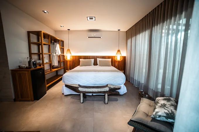 quarto moderno e aconchegante